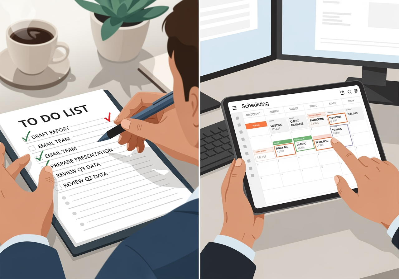 To-Do List vs Schedule